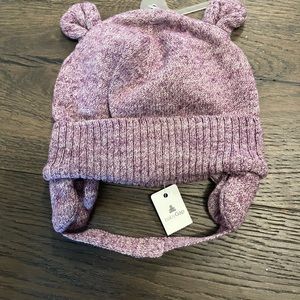 Baby gap baby girl purple knit hat 3-6M NWT retail $59